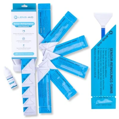 Obrázek Lens Aid Sada na čištění čidel s Swabs a tekutým čističem pro kamery APS C kamery: 12 x mikrovláknové 16 mm jednotlivě baleno vč. kapaliny