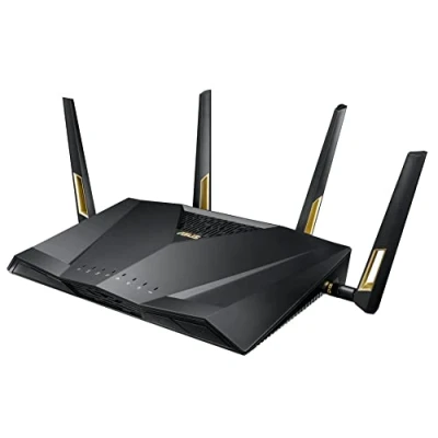 Obrázek Herní router Asus RT AX88U (Ai Mesh WLAN System, WiFi 6 AX6000, Gaming Engine, 8x Gigabit LAN, agregace linek, 1,8 GHz QC CPU, AiProtection, USB 3.0) (pokrytí routeru až 220 m²)