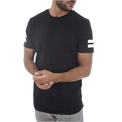 Obrázek Jack &amp; Jones Jcoboro CREW NECK SLIM FIT Triko s potiskem black, Muži, Velikost: Small, Black
