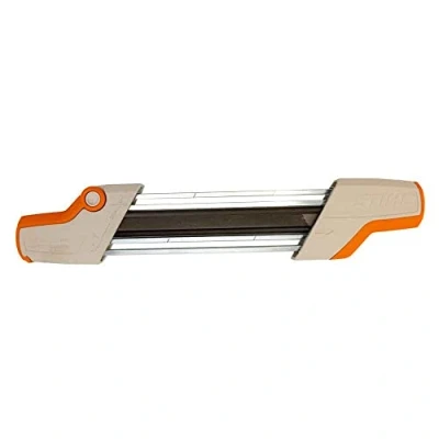 Obrázek Stihl Držák pilníků 56057504305 2 v 1 Dva pracovní kroky jednom pro bezpečné a efektivní ostření, vhodný 1/4&quot; Picco, 3/8&quot; .325&quot;, .404&quot; řetězy