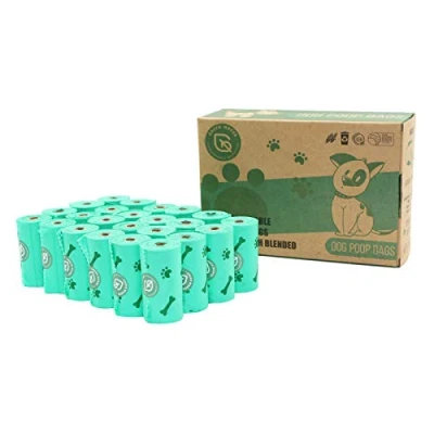 Obrázek Green Maker 30% Tlustý biologicky odbouratelný sáček na psí exkrementy 360 pytlů z kukuřičného škrobu (zelená)