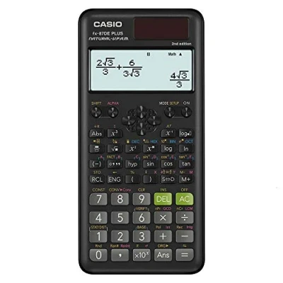 Obrázek Casio FX 87DE Plus 2 vědeckotechnická školní kalkulačka, černá