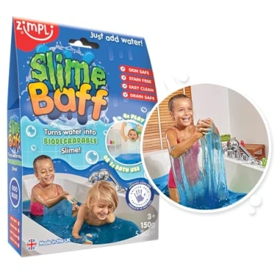 Obrázek Brusný prášek do vany od Slime Baff, 150 g, modrý