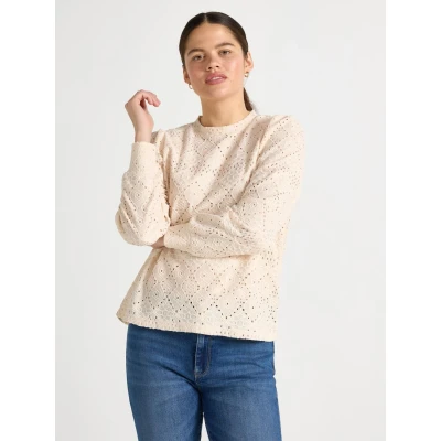Obrázek Lindex LONG Sleeve Blůza, Ženy, Velikost: 36/38, Light dusty beige