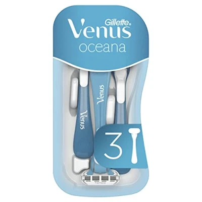 Obrázek Gillette Venus Oceana Einwegrasierer Damen, 3 Damenrasierer mit Komfortklingen, Rasierer Rasiergelkissen für Hautschutz