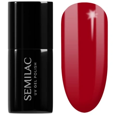 Obrázek Semilac UV lak na nehty 027 Intense Red 7 ml kolekce Hottie