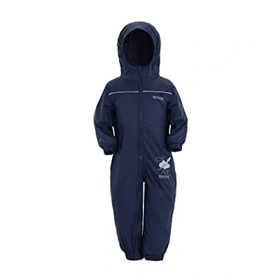 Obrázek Regatta Puddle IV, dětský vodotěsný celotělový oblek, modrý (Navy Blue), 3 4 roky (104 EU)