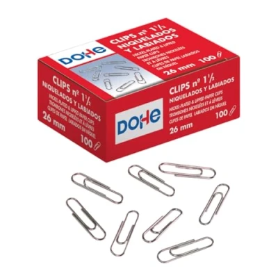 Obrázek MTL 100er Pack vernickelte Büroklammern, Clips 26 mm