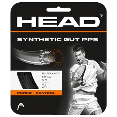 Obrázek HEAD Unisex Erwachsene Synthetic Gut PPS Set Tennis Saite, black, 15L