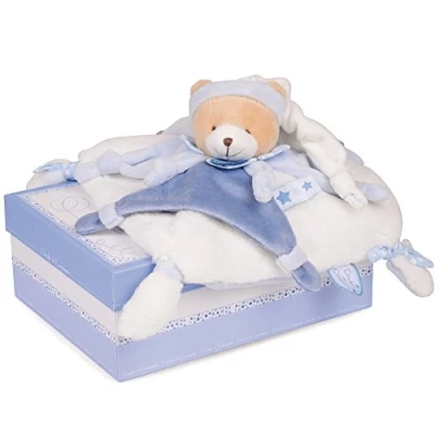 Obrázek Unbekannt DC2716 et Compagnie Doudou Plat Ours 17 cm Bleu Petit Chou Cadeau De Naissance 1 Unité mazlící ručník, Cartoon, modrá, Baby
