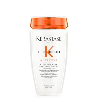 Obrázek Kérastase Nutritive, šampon pro velmi suché vlasy, hydratační a revitalizující vlasová koupel, bez parabenů, Bain Satin Riche High Nutrition Rich Shampoo, 250 ml