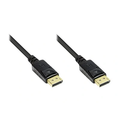 Obrázek Goobay 65924 Vesa certifikovaný DisplayPort kabel 1.2 HBR2, přenosová rychlost 4K Ultra HD pro monitory, notebooky, dataprojektor a mnoho dalšího, 3 metry