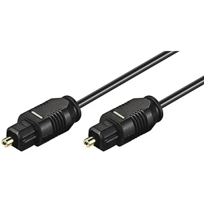 Obrázek goobay 51217 Toslink kabel (digitální optický konektor pro audio data, 1,5 m) černý