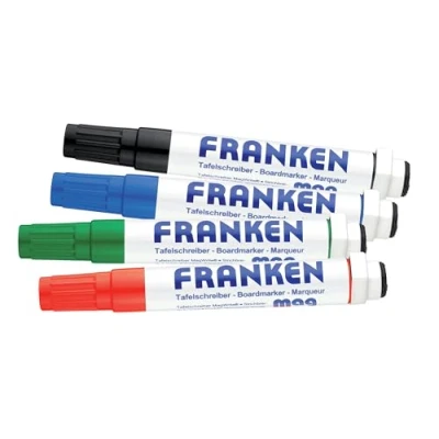 Obrázek FRANKEN KombiMarker MagWrite, 1 3 mm kulatá špička, 4 kusy, barevně tříděné, Z1703