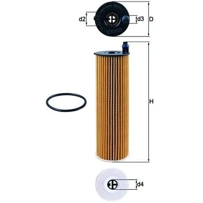 Obrázek Olejový filtr MAHLE ORIGINAL OX 823/6D