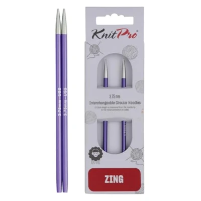 Obrázek KnitPro K47522 Austauschbare Strickspitzen, Aluminium, Lila, 8.7cm / 3.75mm
