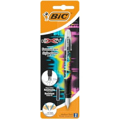 Obrázek BIC 8794074 plnicí pero x pen DECORS, Medium, Dekor Skull, blister à 1 kus