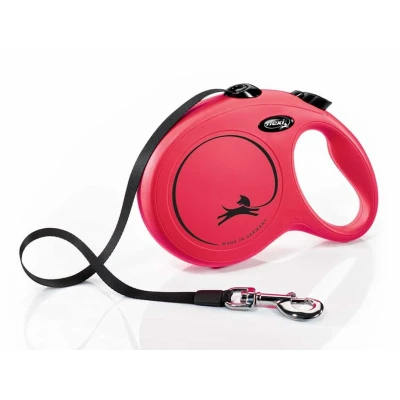 Obrázek Vodítko FLEXI New Classic (L) pásek červené (8m, do 50kg)