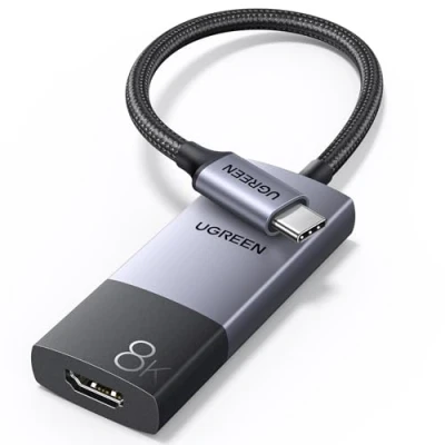 Obrázek UGREEN USB C HDMI adaptér 8K@60Hz 4K@144Hz 2K@240Hz, Thunderbolt 3/4 na kompatibilní s iPhone 15 Plus Pro Max MacBook Air M3 M2 iPad Galaxy S24 S23 Ultra