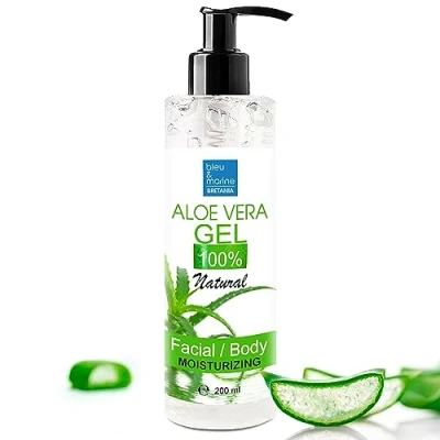 Obrázek aloe Vera gel 200 ml z bio rostlin kanárských ostrovů, Skincare miminka a domácí zvířata, svěží list vera, veganský opálený obličej, 100% čistý přírodní