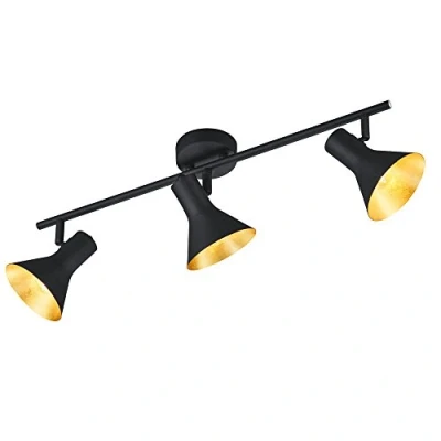 Obrázek Reality Leuchten R80163002 bodové svítidlo, kov, černá/zlatá