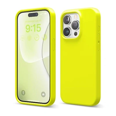 Obrázek elago Ochranné pouzdro z tekutého silikonu, kompatibilní s iPhone 15 Pro, prémiová kvalita, kompletní ochrana [nárazuvzdorná struktura se 4 vrstvami], měkká podšívka mikrovlákna, odolné proti
