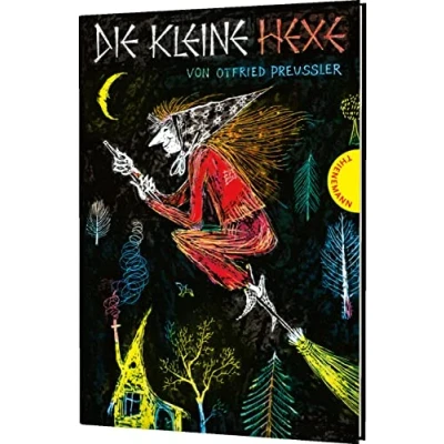 Obrázek Die kleine Hexe: Kinderbuch Klassiker ab 6, gebundene Ausgabe schwarz weiß illustriert