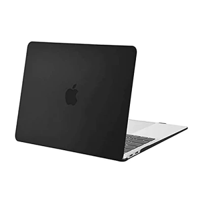 Obrázek MOSISO Pouzdro kompatibilní s MacBook Air 13 palců 2022 2021 2020 2019 2018 A2337 M1 A2179 A1932 Retina displej dotykovým ID, ochranný plastový tvrdý obal obal, černý