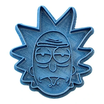 Obrázek Cuticuter Y Morty Keksausstecher, Design Rick, Kunststoff, blau, 8x7x1.5 cm