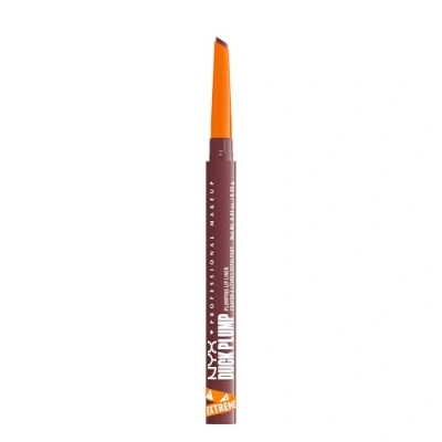 Obrázek NYX Professional Makeup konturovací tužka na rty pro přirozeně vypolstrované a okamžitý efekt, s Capsicum zázvorem, Duck Plump Plumping Lip Liner, barevný odstín: 04 Fill Em&#039; In