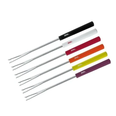 Obrázek Spring 2690260606 Vidličky na masové fondue Basic pestré 6 kusů, ušlechtilá ocel, stříbrná, 1,8 x 12 27 cm