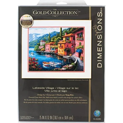Obrázek DIMENSIONS 70 35285 Lakeside Village, Fabric, Gold
