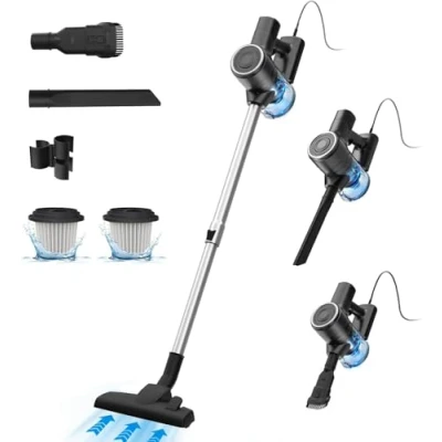 Obrázek Vexilar vysavač C6 s kabelem, 600 W/28 kPA Vacuum Cleaner, lehký 5 v 1 délkou kabelu 7 m, 800 ml nádoba na prach, tyčový kabelem podlahu, koberec, vlasy