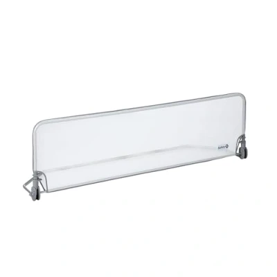 Obrázek Safety 1st Extra velký Bed Rail 150 cm, zábrana k posteli, ochrana před vypadnutím, 18 měsíců 5 let, ochranná mřížka postele, snadná montáž, síťovaná tkanina, automatický zámek, snadné čištění, šedá