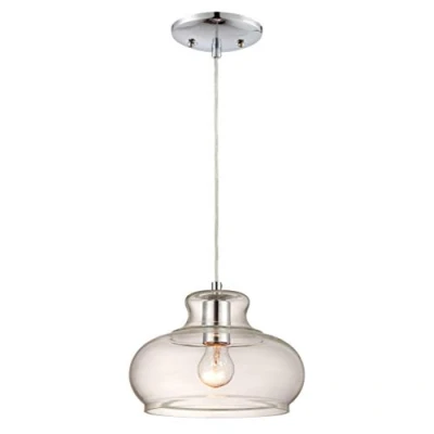 Obrázek Westinghouse Lighting 63458 závěsné svítidlo s 1 lampou, provedení chrom čirým sklem stínidlo lampy