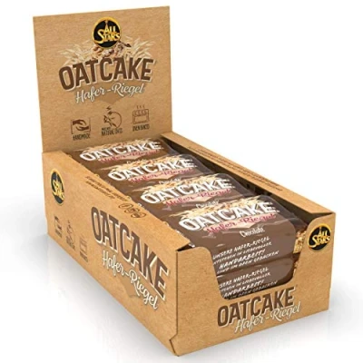 Obrázek All Stars Oatcake ovesné tyčinky Chocolate I 12 energetických tyčinek po 80 g proteinová tyčinka s ovesnými vločkami a kvalitními sacharidy sladká müsli super uspokojující