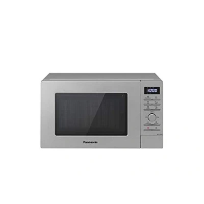 Obrázek Panasonic NN J19KSMEPG Mikrowelle und Grill mit Drehteller, 20 Liter, Edelstahl, 800 W, 1000 9 automatische Programme, Silber