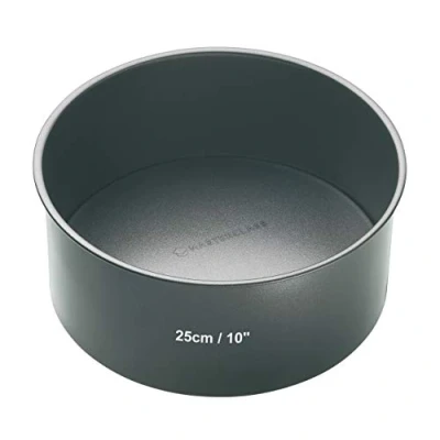 Obrázek MasterClass hluboká forma na koláč s nepřilnavým povrchem PFOA a sypkým dnem, 1mm uhlíková ocel, 25 cm (10&quot;) kulatý tvar, šedá