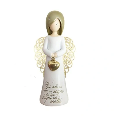Obrázek You Are An Angel asf001i Figur Engel, Keramik, Weiß, 6.3 x 12.5 cm