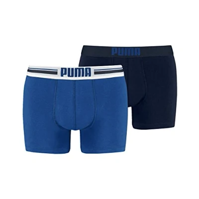 Obrázek Puma Pánské boxerky Bodywear Placed Logo Balení 2 ks, modrá