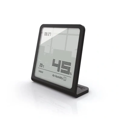 Obrázek Stadler Form Vlhkoměr Selina, přesný digitální měřicí přístroj pro vlhkost a teplotu, černý, 90 x 93 38 mm