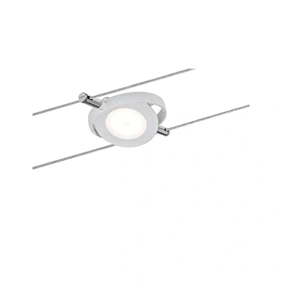 Obrázek Paulmann 94088 lanový systém Lanové svítidlo RoundMac LED 1x4W lampa pro 12 V DC Spot bílá matná světlo včetně pevně zabudovaného světelného zdroje