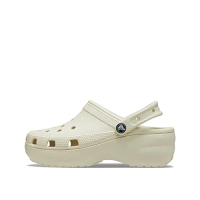 Obrázek Crocs Classic Platform Clogs W dámské dřeváky se zvýšenou podrážkou, Bone