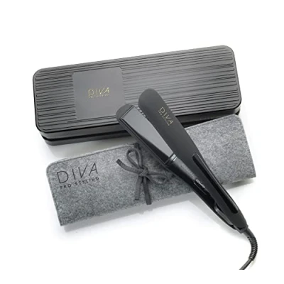 Obrázek Diva Pro Styling Wide Digital Styler extra široké keramické desky rovnoměrné rozložení tepla 3 m dlouhý kabel, černý