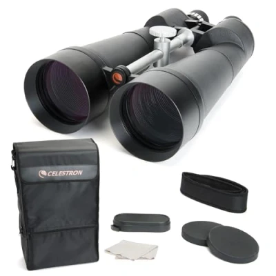 Obrázek Celestron 71017 SkyMaster 25 x 100 mm Porroprismen Fernglas mit mehrfach vergütete Linse, BaK 4 Prismenlinse und Etui, Schwarz