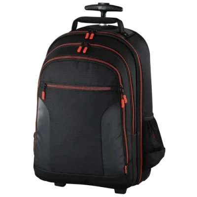 Obrázek Hama Miami Trolley Case černé, červené univerzální (pouzdro na kolečkách, ochranné pouzdro, přihrádka notebook, černá, červená)