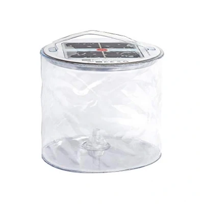 Obrázek Save E Lantern, LED solární lucerna nafukovací a vodotěsná (IPX7) outdoor, kempinkové světlo, lampa do stanu, závěsná lampa, nouzové světlo bazén [energetická třída A], čirá