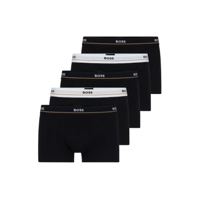 Obrázek BOSS Trunk Essential 5 PACK Boxerky, Muži, Velikost: Small, Black