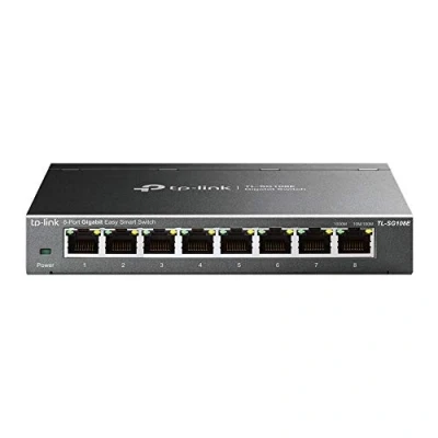 Obrázek TP Link TL SG108E 8 portový gigabitový přepínač (Plug and Play, gigabitové porty, kovové kryty, VLAN, QoS)