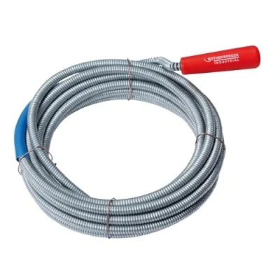 Obrázek ROTHENBERGER Industrial Rohrreinigungsspirale 7 m aus Federstahl Ø Spirale: 9 mm; Mit Rückholbohrer und Handkurbel Rohre Kunststoff, Gusseisen oder Steinzeug 072985E